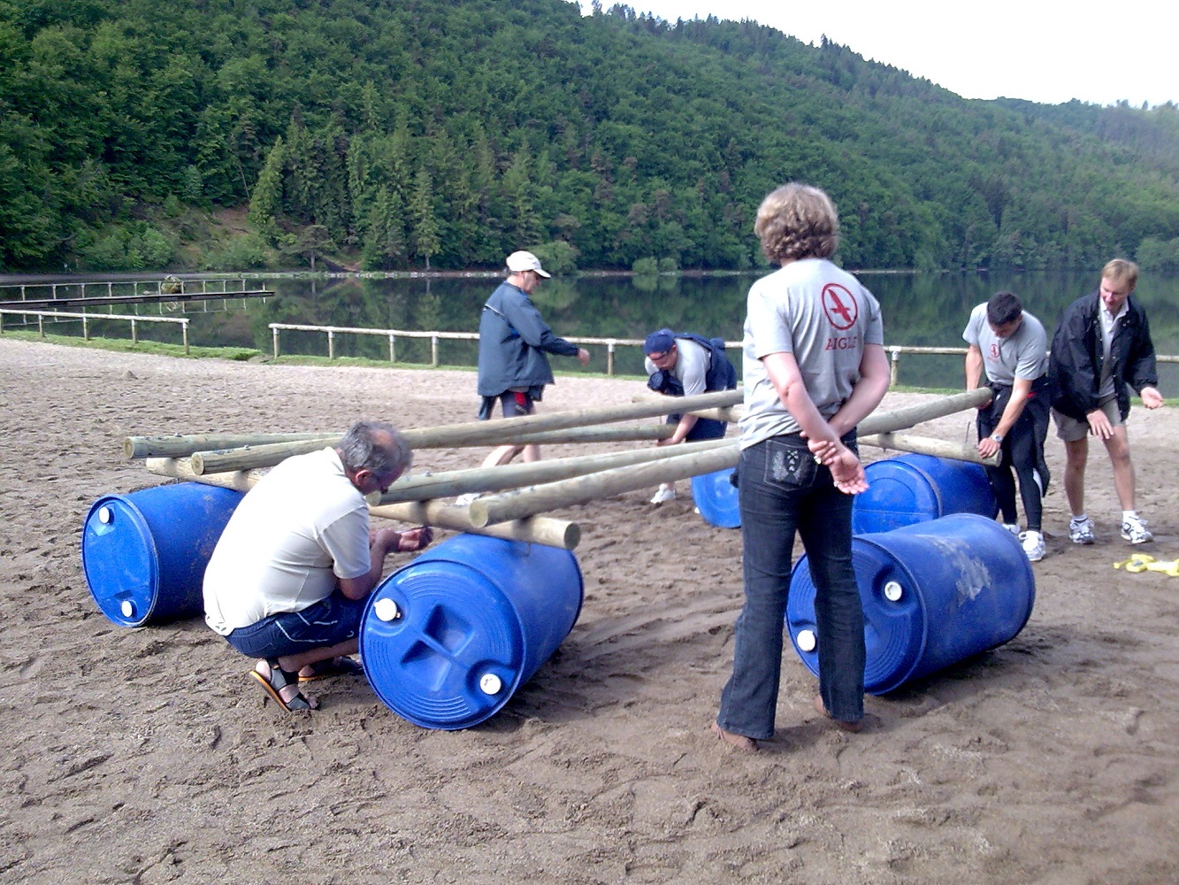 construction du radeau